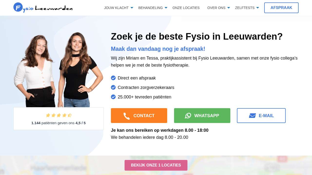 Screenshot of fysio-leeuwarden.com