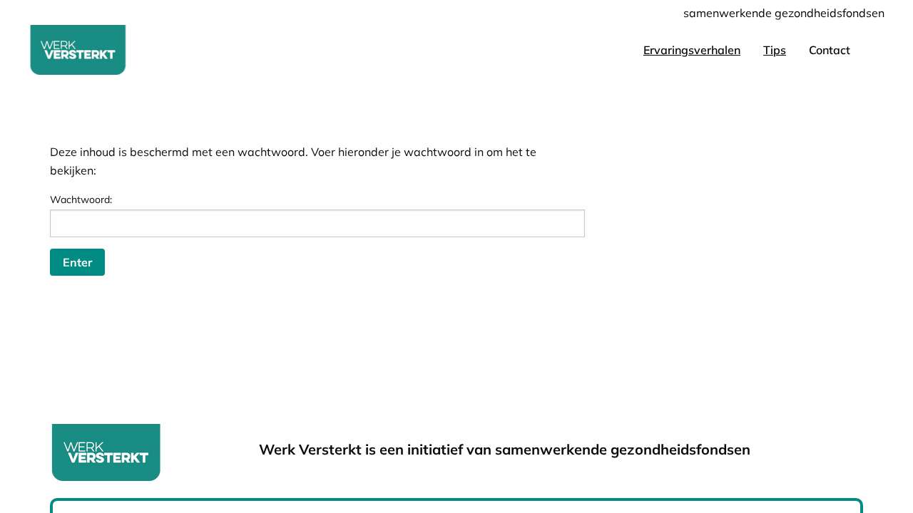 Screenshot of gezondheidsfondsen.nl/werkversterkt