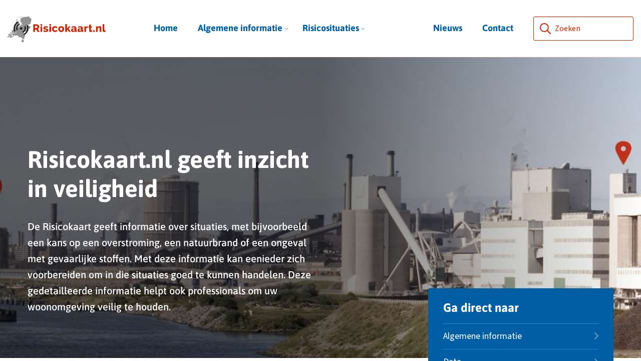 Screenshot of risicokaart.nl