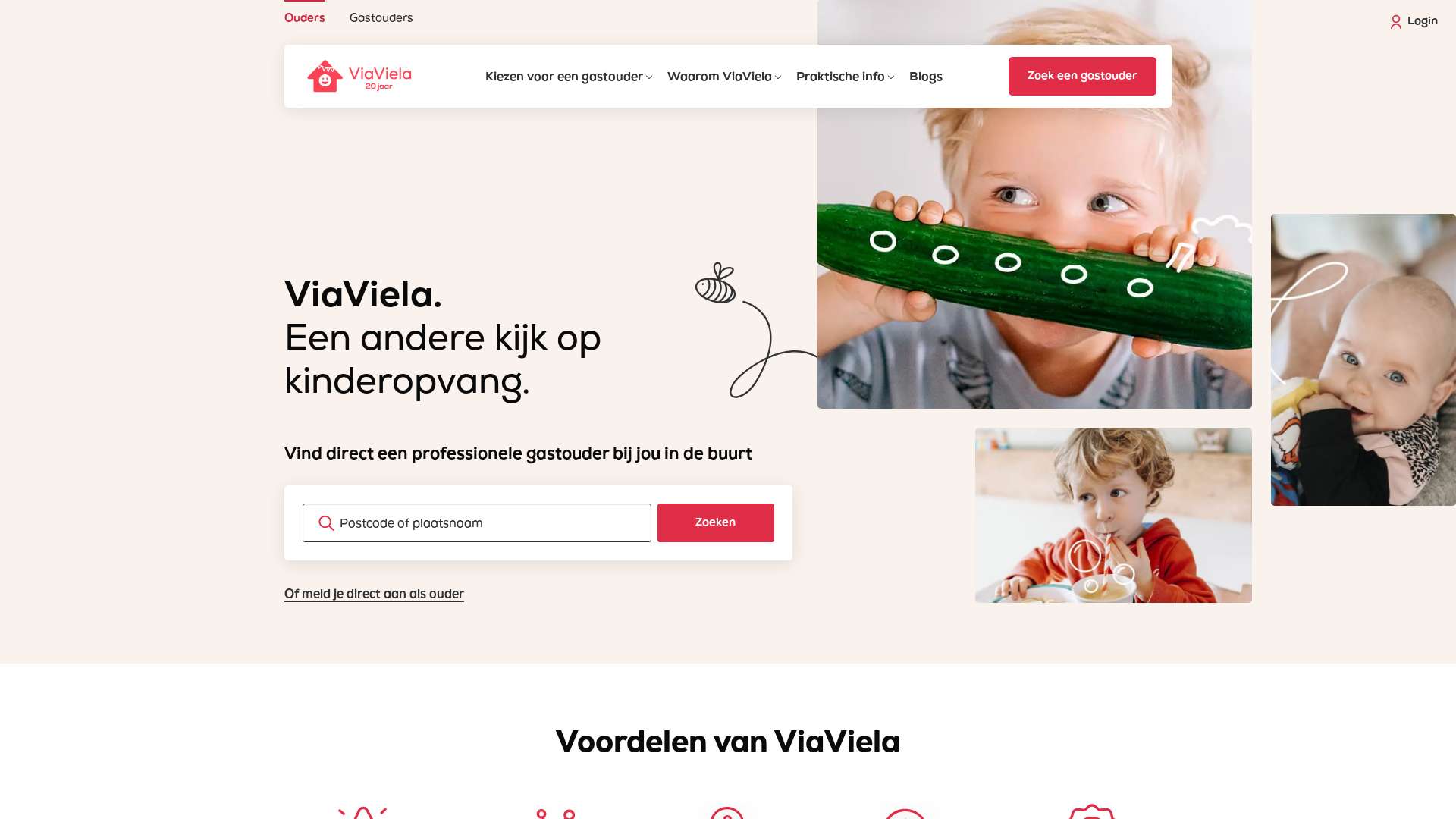 Screenshot of viaviela.nl