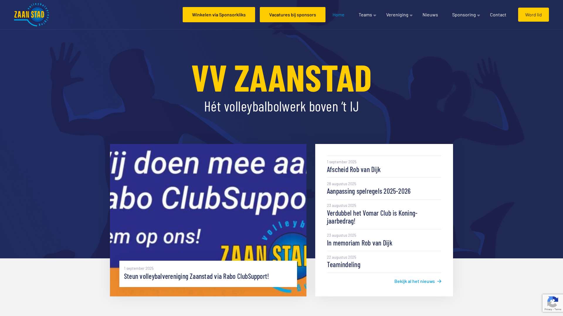 Screenshot of vvzaanstad.nl