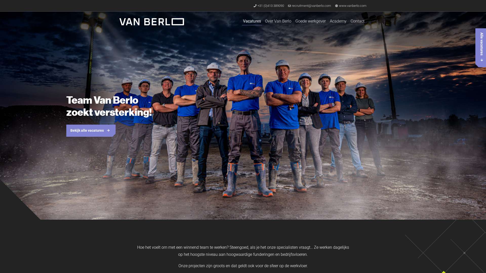 Screenshot of werkenbijvanberlo.com