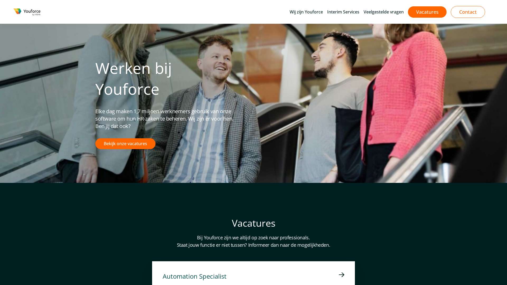 Screenshot of werkenbijvismaraet.nl