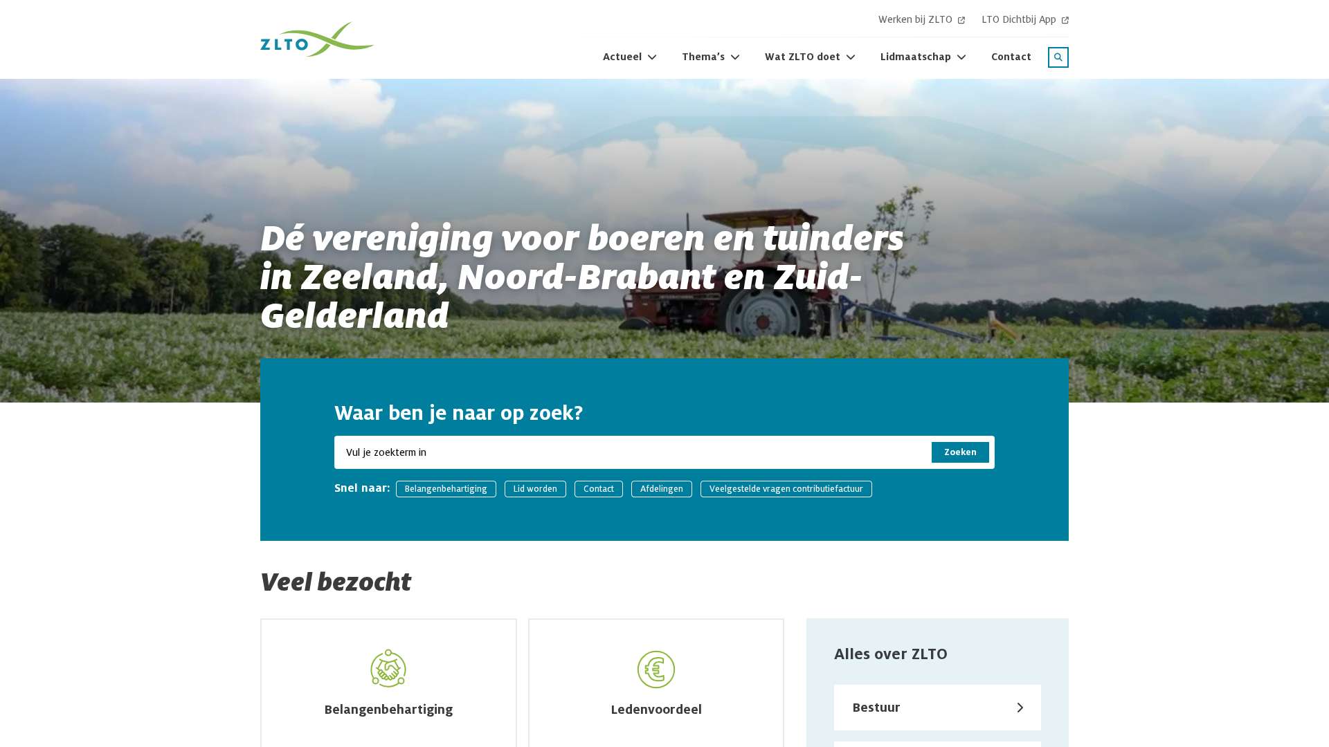 Screenshot of zlto.nl
