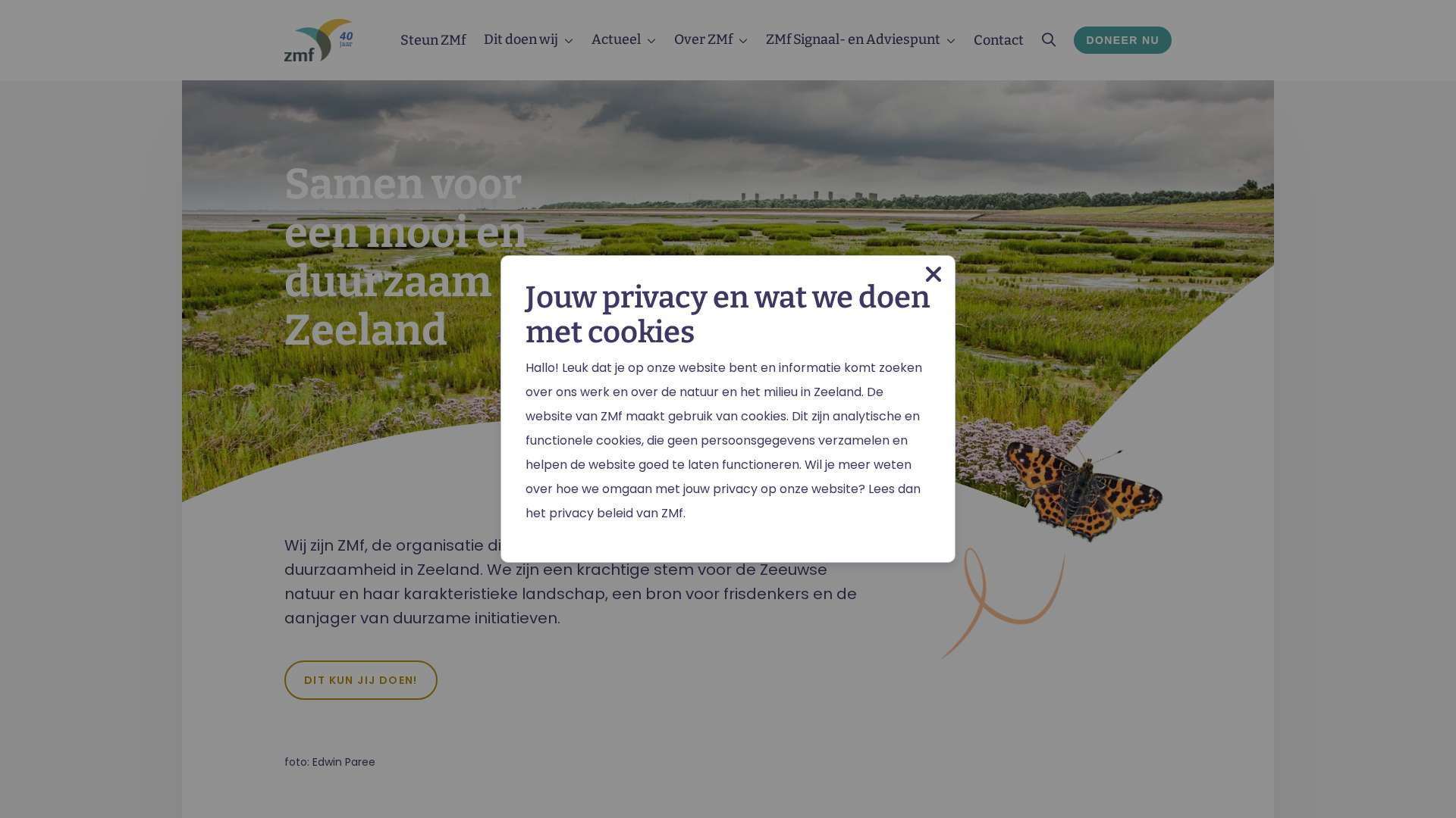 Screenshot of zmf.nl