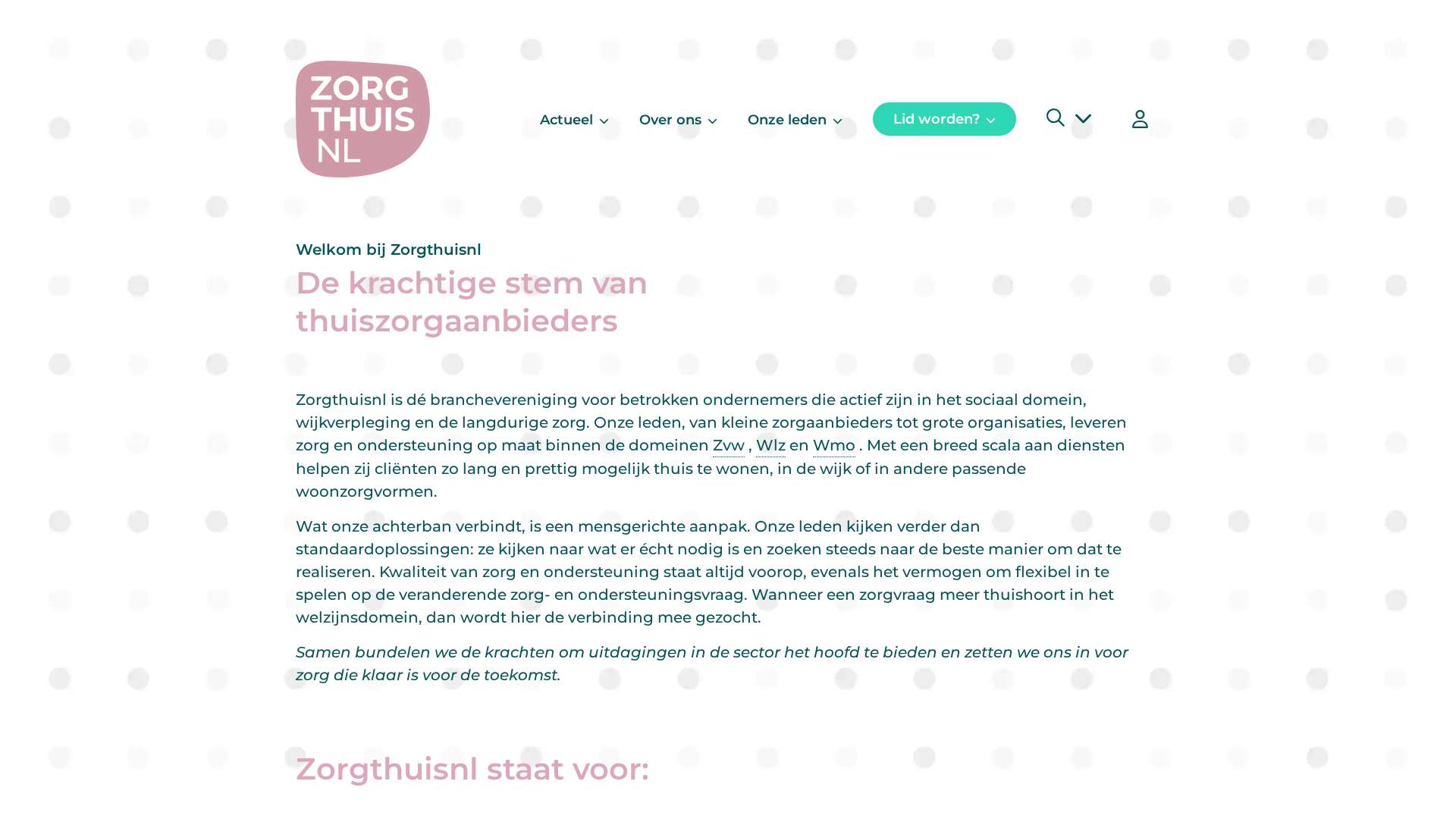 Screenshot of zorgthuisnl.nl